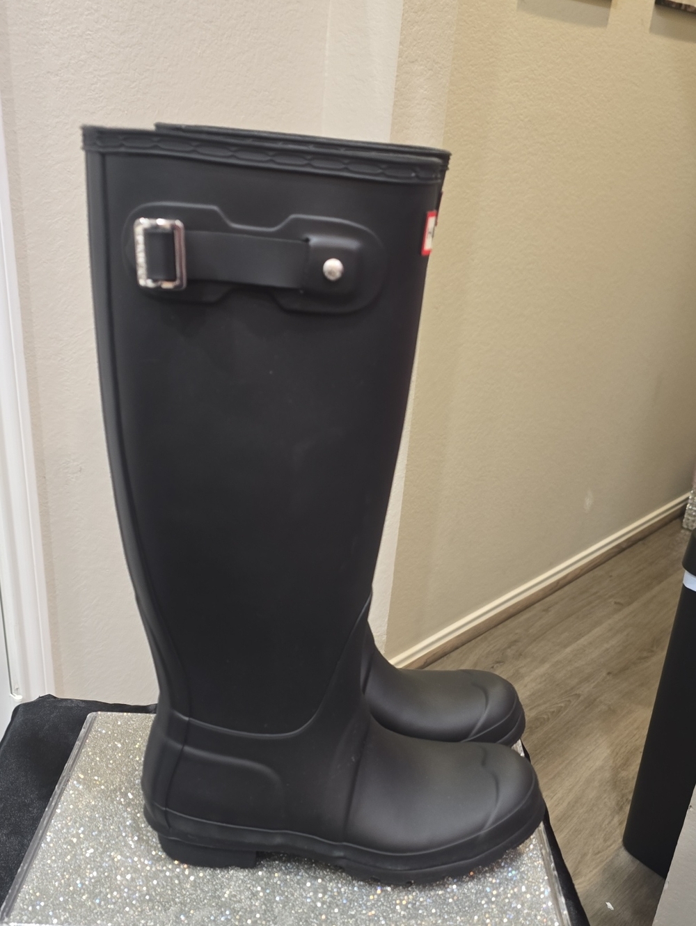 Hunter Original Tall Rain Boot- Black - Picture 11 of 12
